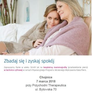 Badania mammograficzne 7 marca w Chojnicach